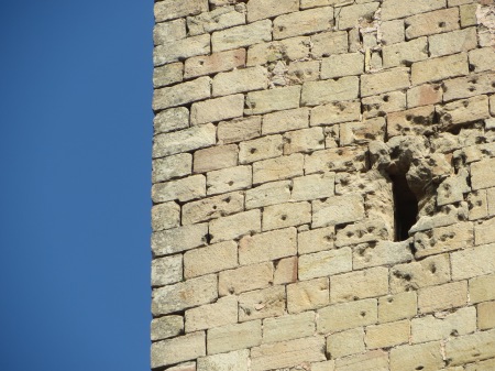 Siguenza Cathedral Civil War Mortar Damage