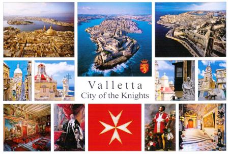 Valletta Malta postcard