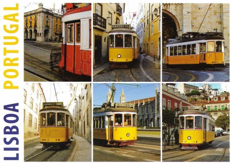 Lisbon Lisboa postcard Trms