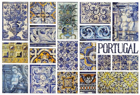 Portugal Tiles Postcard