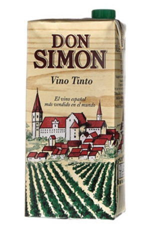 Don Simon wine in a carton