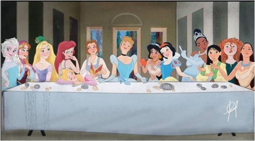 Last Supper Disney Princesses